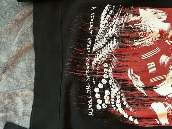 Lamb of god hoodie size large , great condition never worn